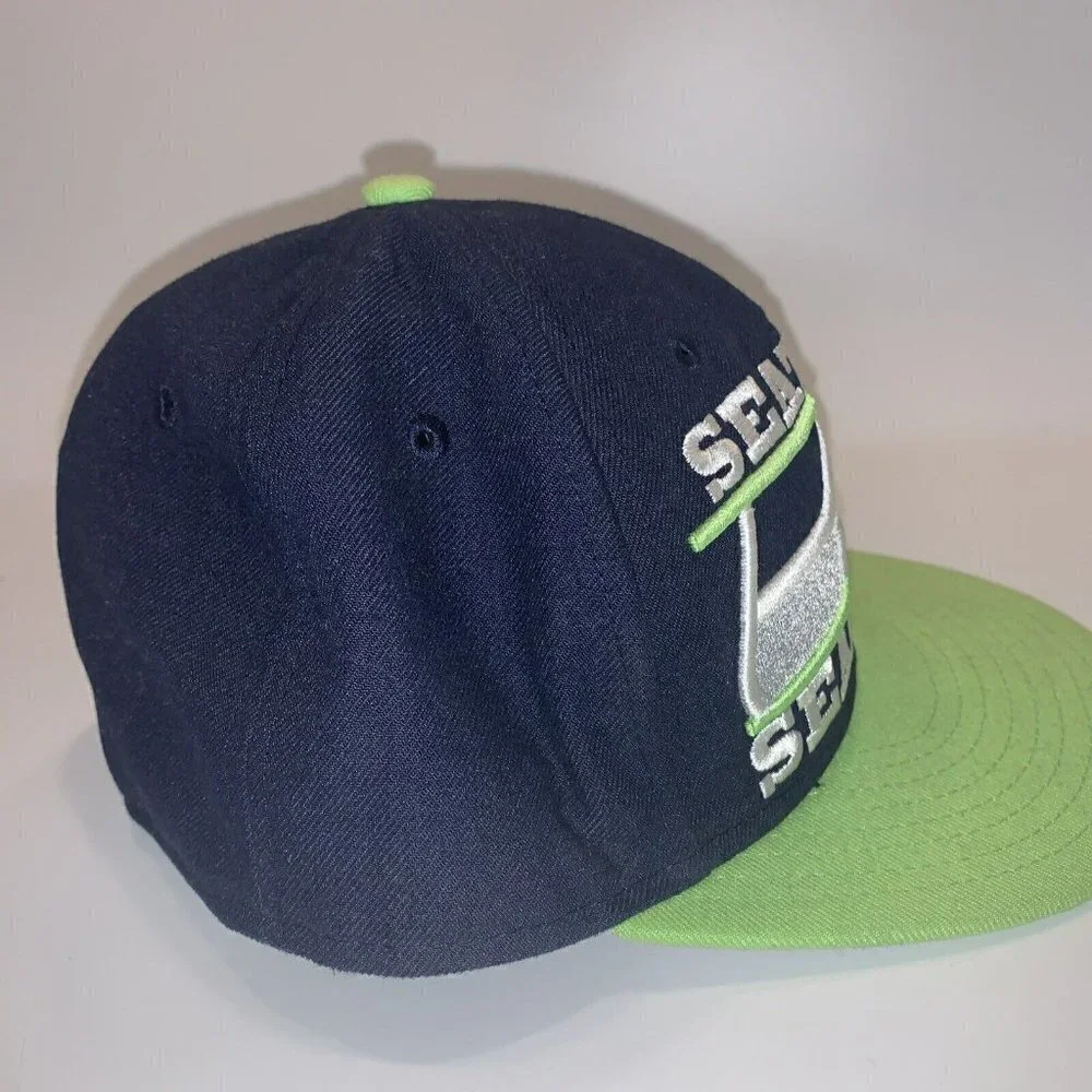 New Era 59fifty Seattle Seahawks NFL Hat Cap‎ Size 7 1/8